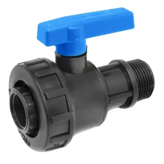 Кран шаровой с синей ручкой ПНД Irritec НВ 1"