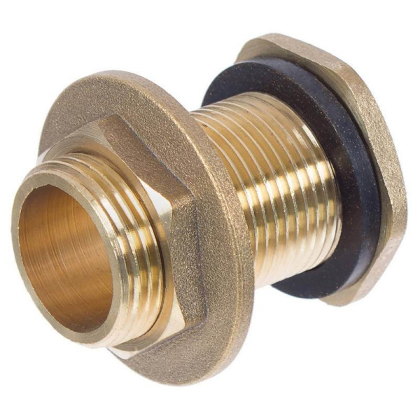 Врезка для бочки с контргайкой 1 1/4 (латунь)