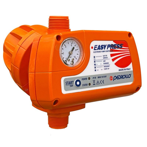 Блок управления насосом PEDROLLO (Италия) EASYPRESS-2M (с манометром, 1,5 бар)