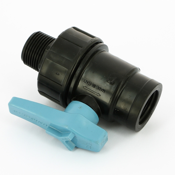 Кран шаровой  ПНД Unidelta НВ 1"