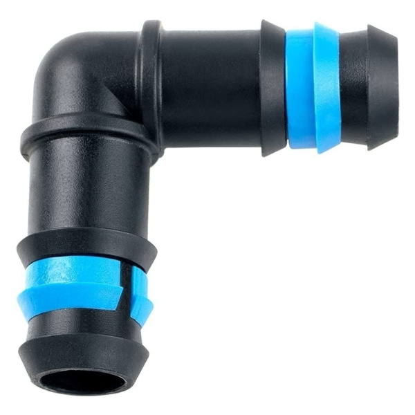 Штуцер угловой с кольцом IG 16х16 (для капельного шланга)